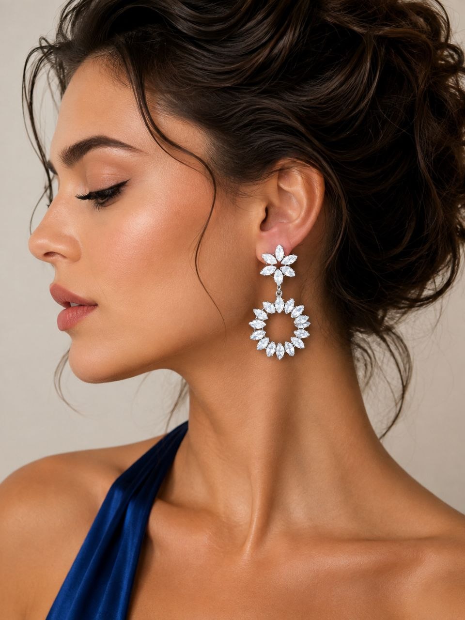 گوشواره جواهری کد 7
